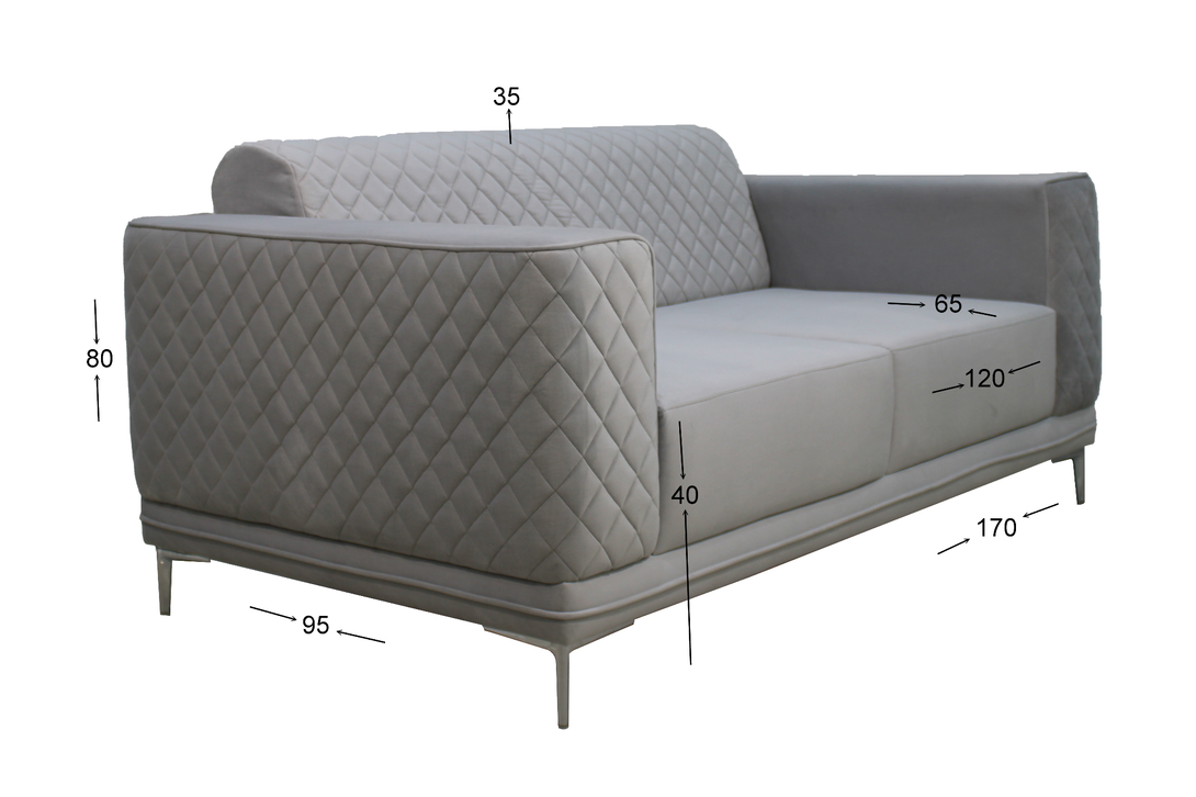 Macie Sofa Set by Timber Land Furniture - Modern Comfort and Robust Design for Living Rooms