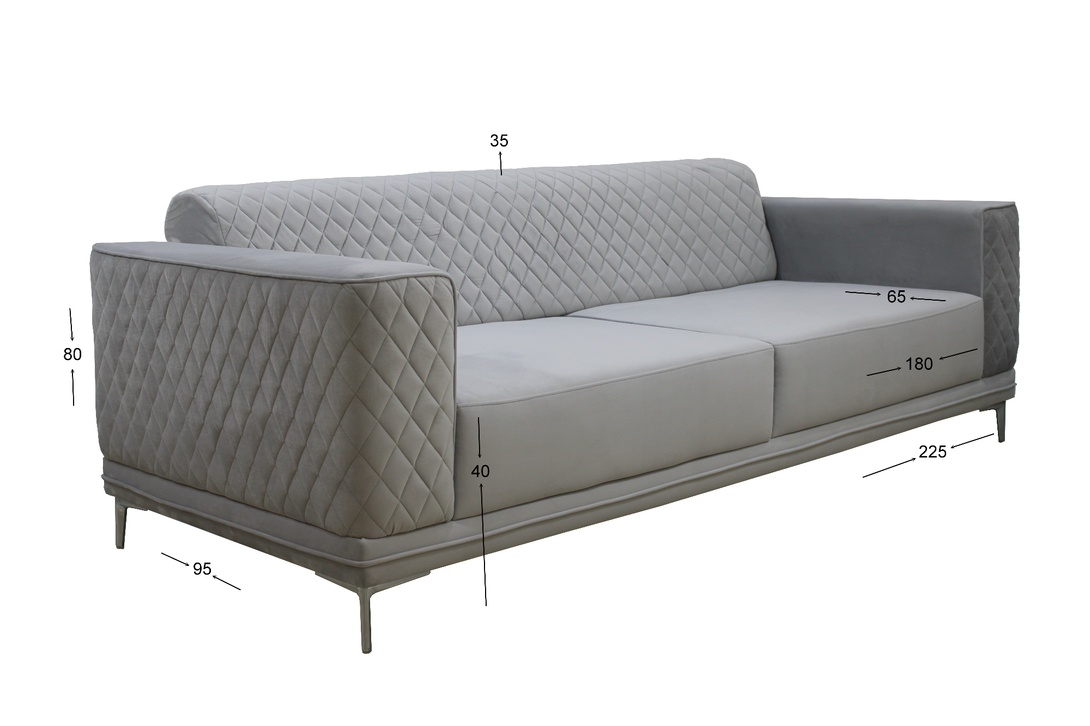 Macie Sofa Set by Timber Land Furniture - Modern Comfort and Robust Design for Living Rooms