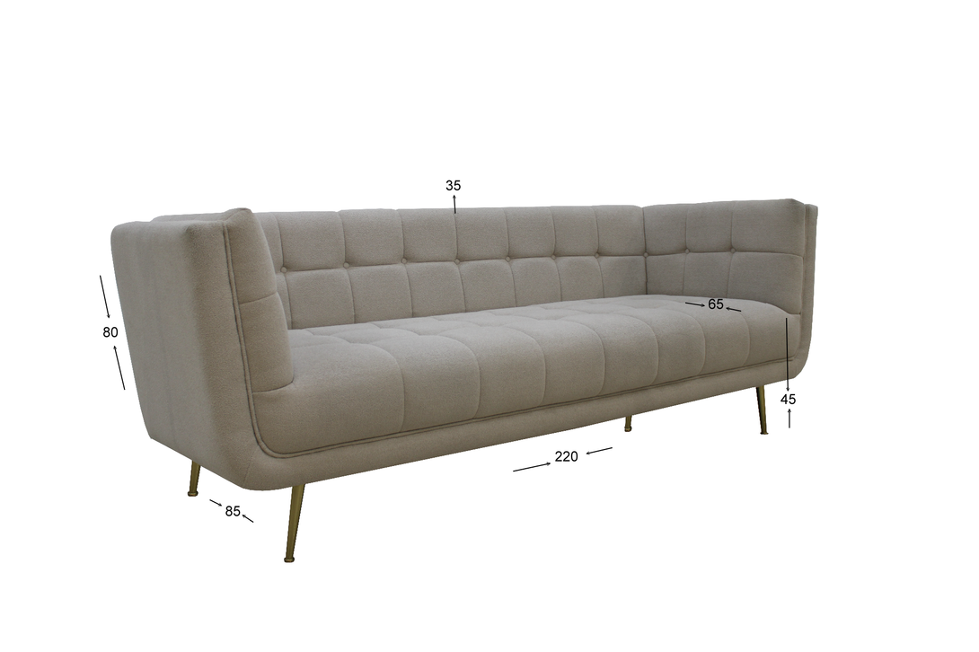 7-Seater Box Model Sofa Set by Timber Land Furniture - Modern and Durable Living Room Furniture