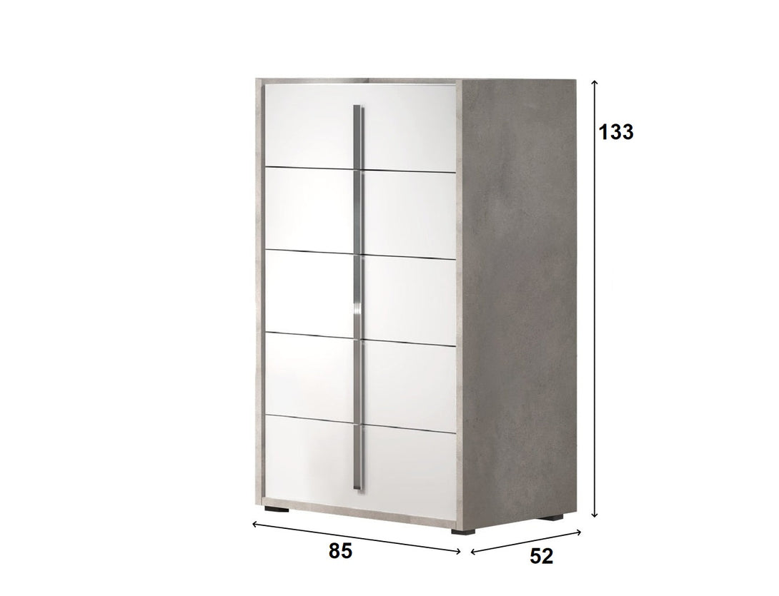 Ada Bedroom Set with bed, wardrobe, and bedside tables - Timber Land Furniture