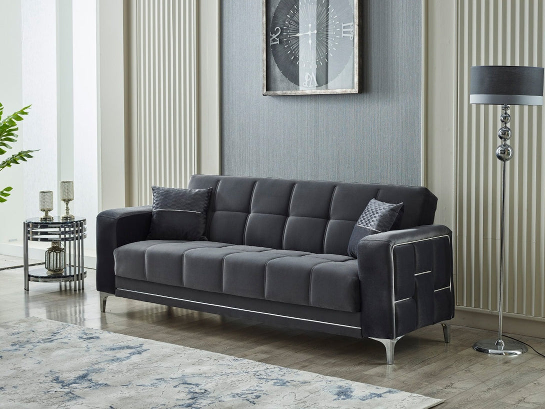 Alice Living Room Sofa Set - Elegant sofa with wooden frame and plush seating