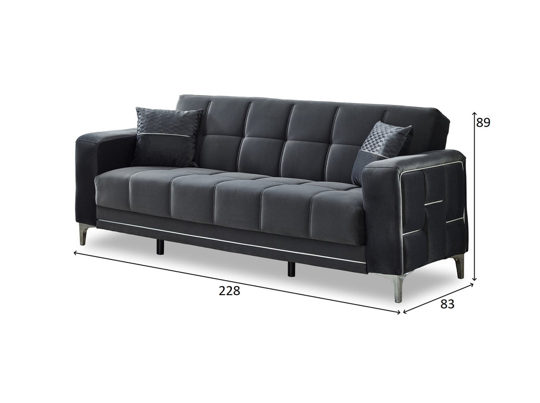 Alice Living Room Sofa Set - Elegant sofa with wooden frame and plush seating