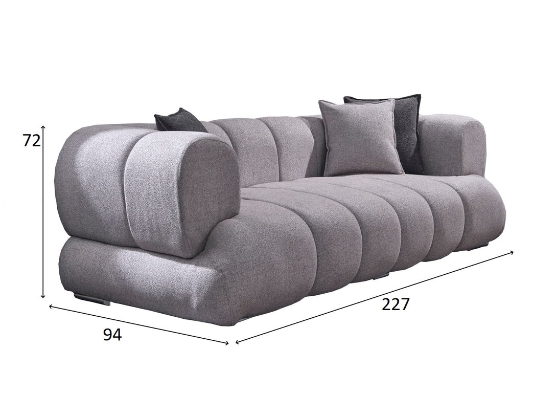 Artur Living Room Sofa Set with modern design, wooden frame, and plush cushions.