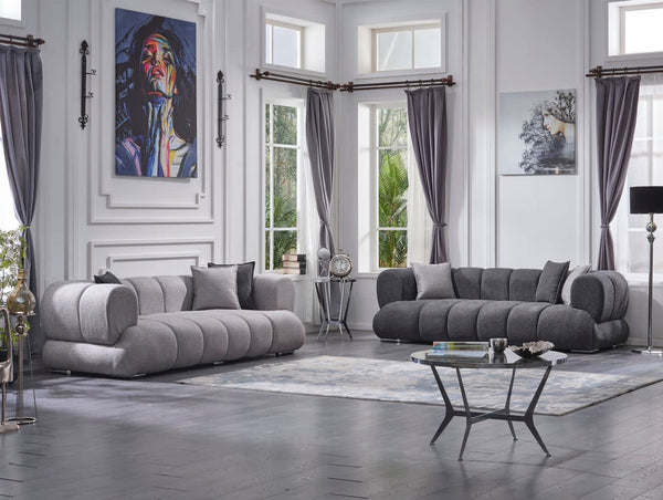 Artur Living Room Sofa Set with modern design, wooden frame, and plush cushions.