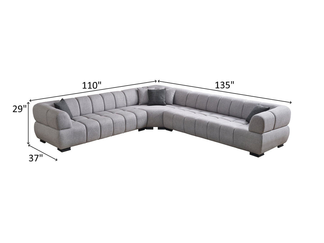 Astor Round Arm Modular Sectional Sofa - Customizable modular sofa with round arms