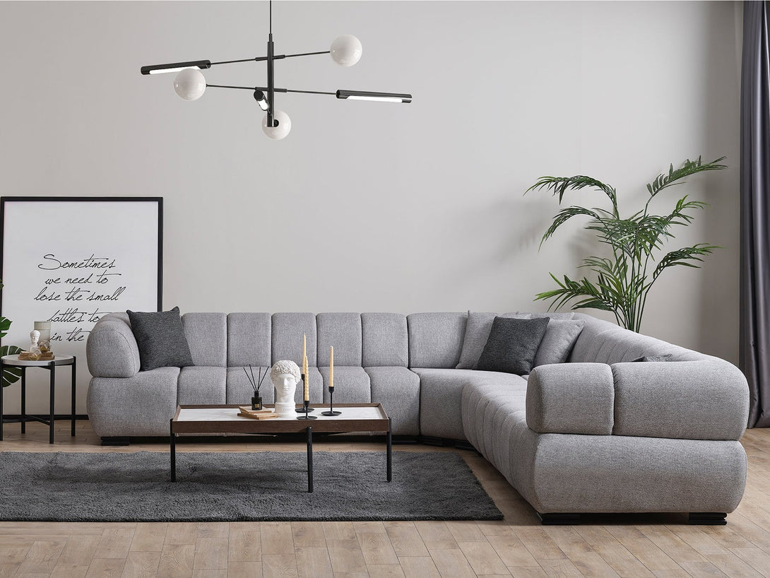 Astor Round Arm Modular Sectional Sofa - Customizable modular sofa with round arms