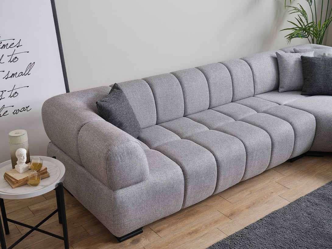 Astor Round Arm Modular Sectional Sofa - Customizable modular sofa with round arms