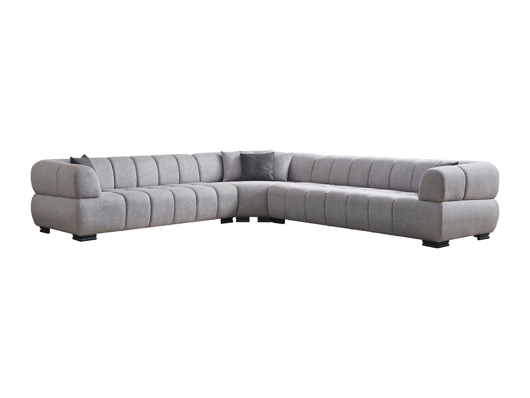 Astor Round Arm Modular Sectional Sofa - Customizable modular sofa with round arms
