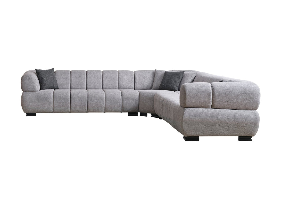 Astor Round Arm Modular Sectional Sofa - Customizable modular sofa with round arms