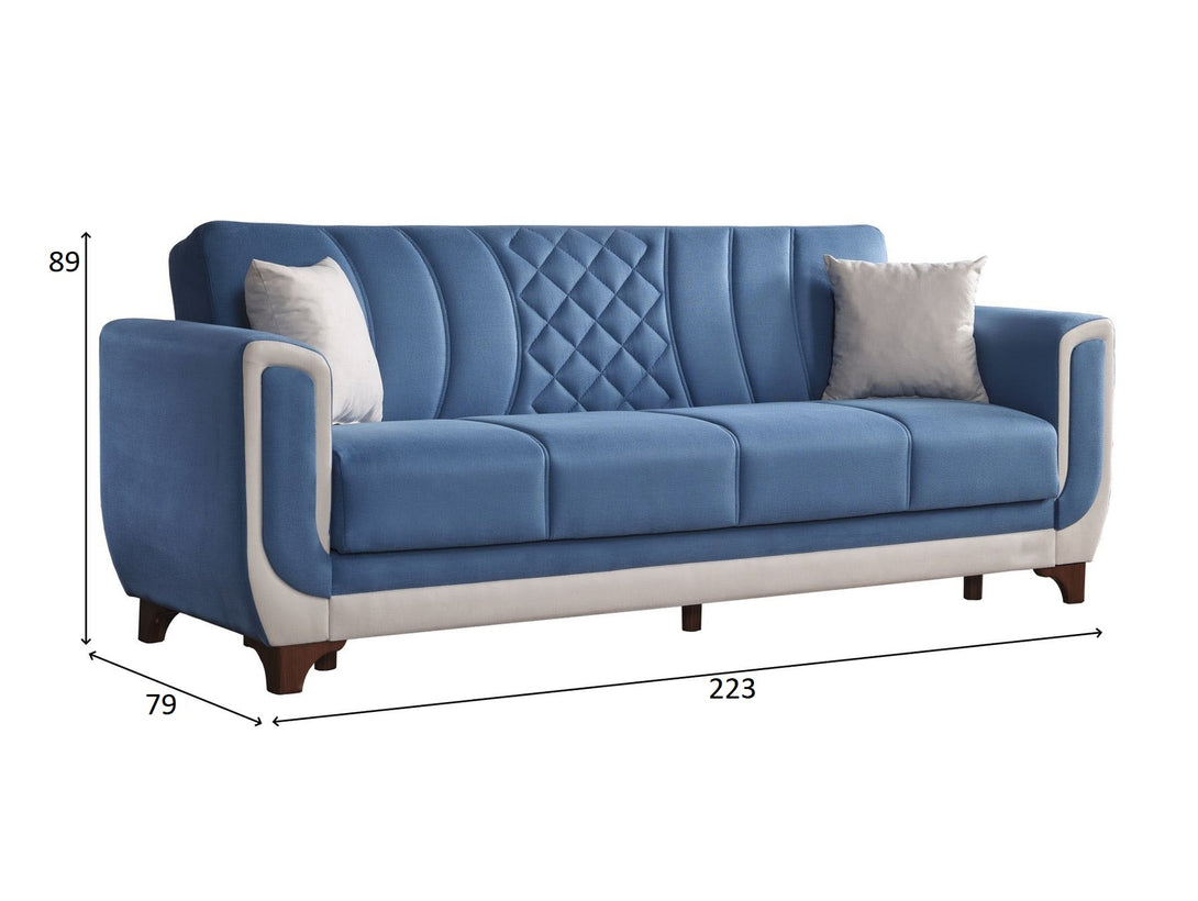 Berre Living Room Sofa Set - Elegant sofa with wooden frame and soft cushions