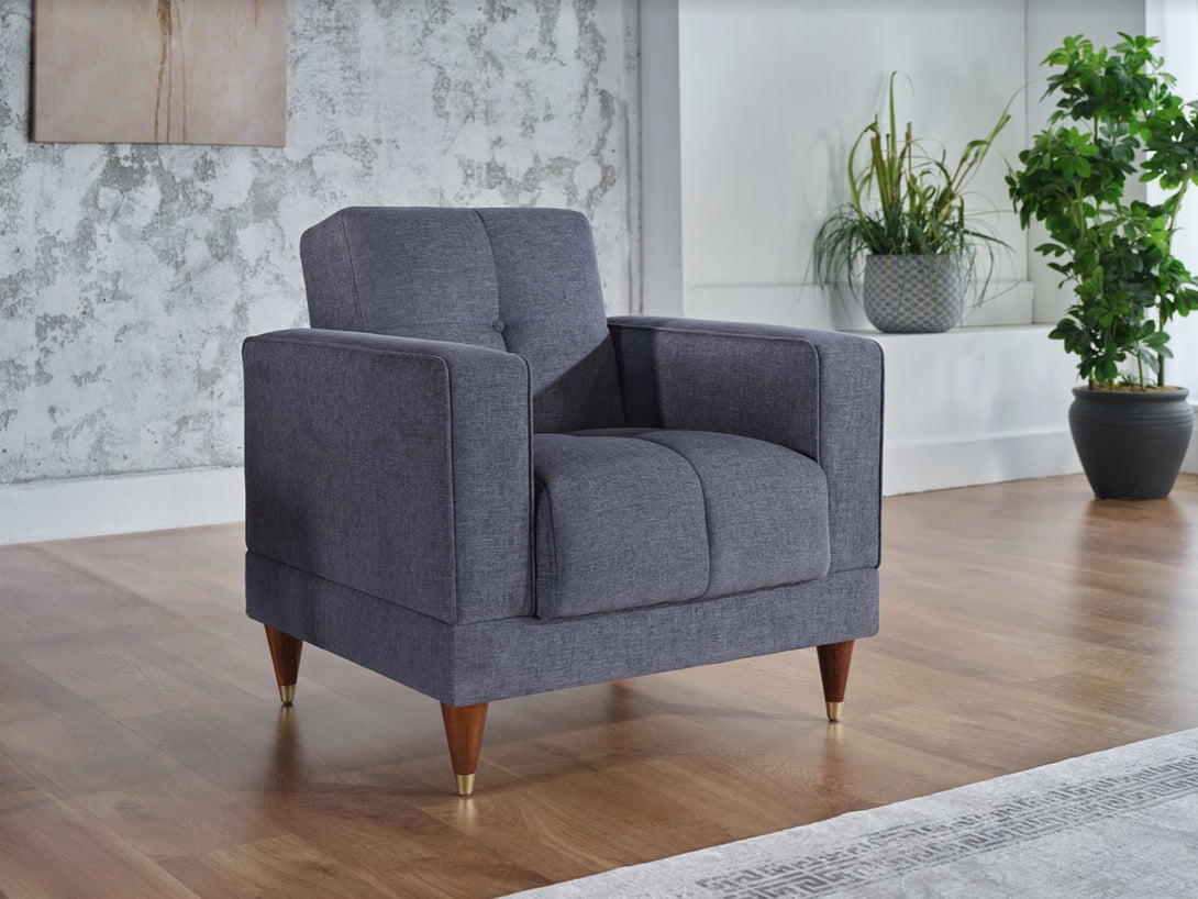 Camilla Living Room Sofa Set with sleek design, wooden frame, and plush cushions.