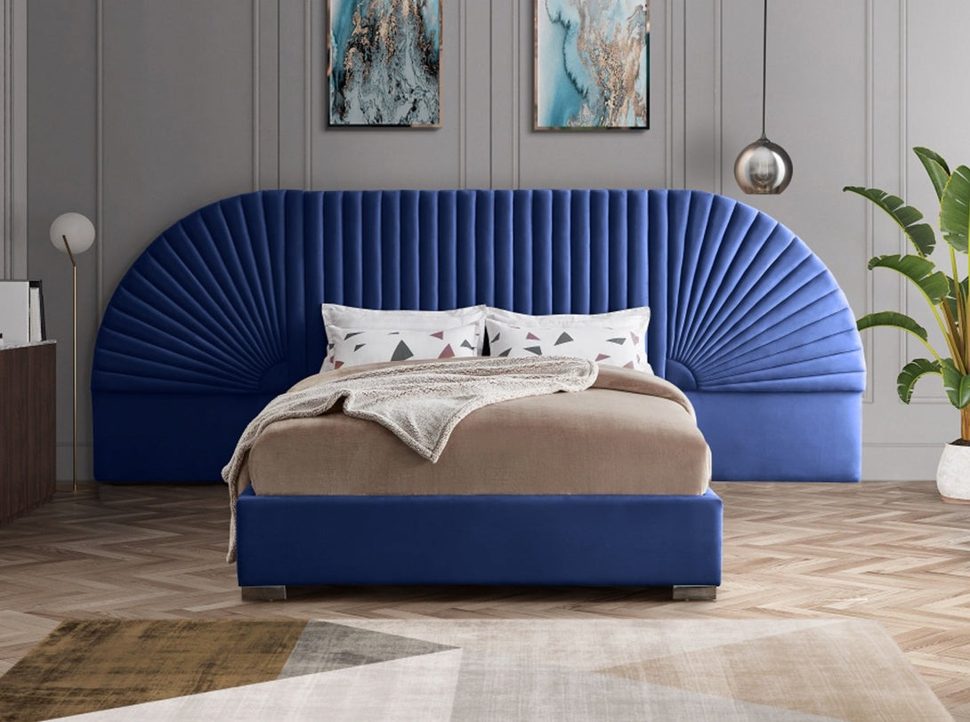 Cleo Bedroom Set with bed, wardrobe, and bedside tables - Timber Land Furniture