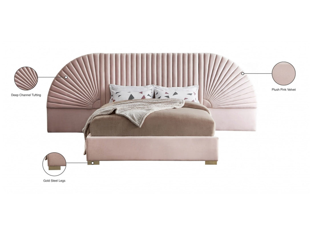 Cleo Bedroom Set with bed, wardrobe, and bedside tables - Timber Land Furniture