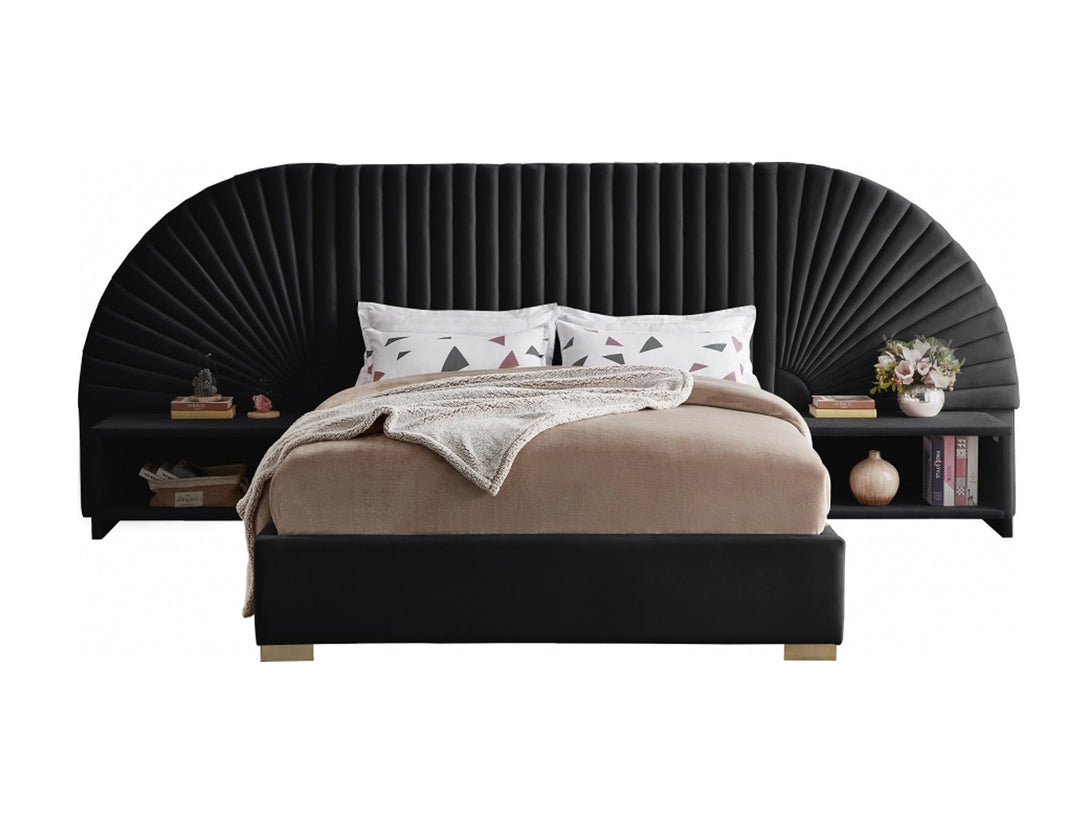 Cleo Bedroom Set with bed, wardrobe, and bedside tables - Timber Land Furniture