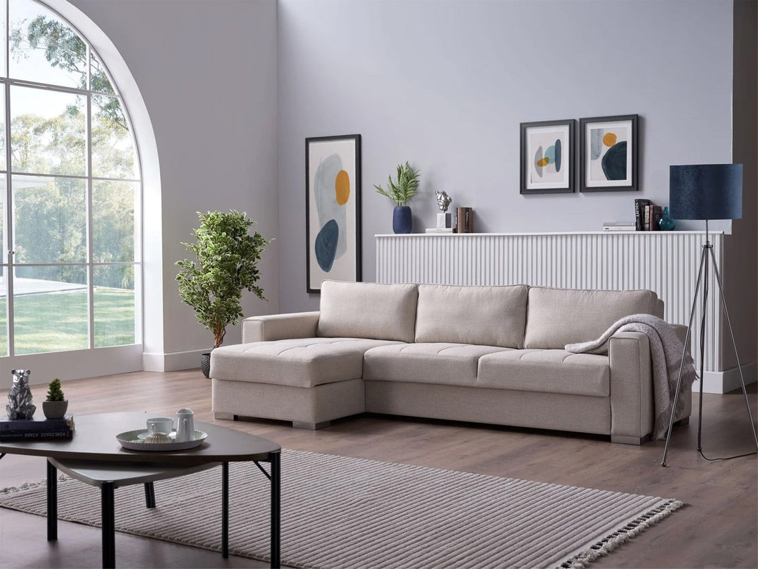 Cooper Sectional Sofa - Modern L-shape sectional with customizable fabric