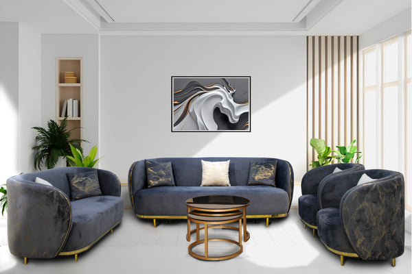 Dubai Living Room Sofa Set by Timber Land Furniture - Luxurious Design and Comfort for Modern Homes
