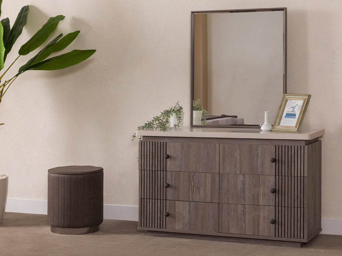 Elvis Bedroom Set with bed, wardrobe, and bedside tables - Timber Land Furniture