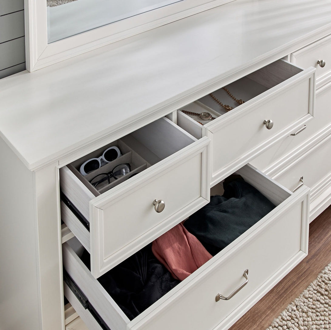 Estate Bedroom Set with sleek design, luxurious aesthetics, and spacious storage