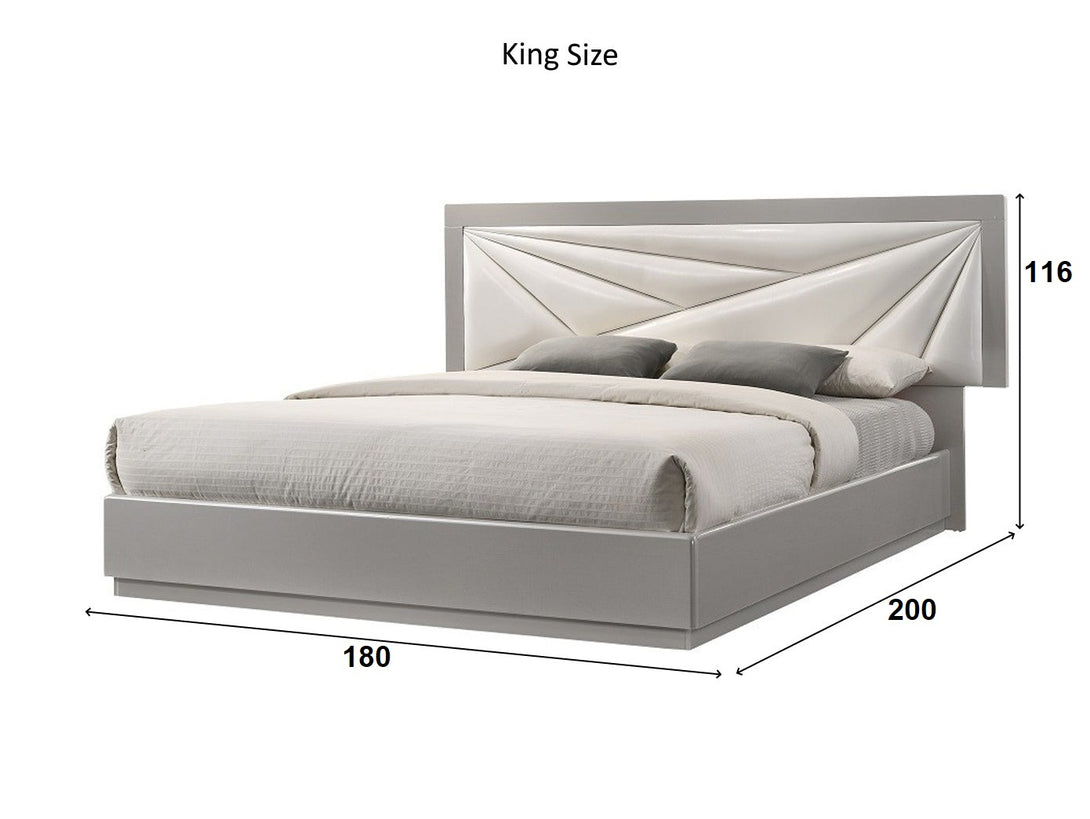 Florence Bedroom Set with bed, wardrobe, and bedside tables - Timber Land Furniture