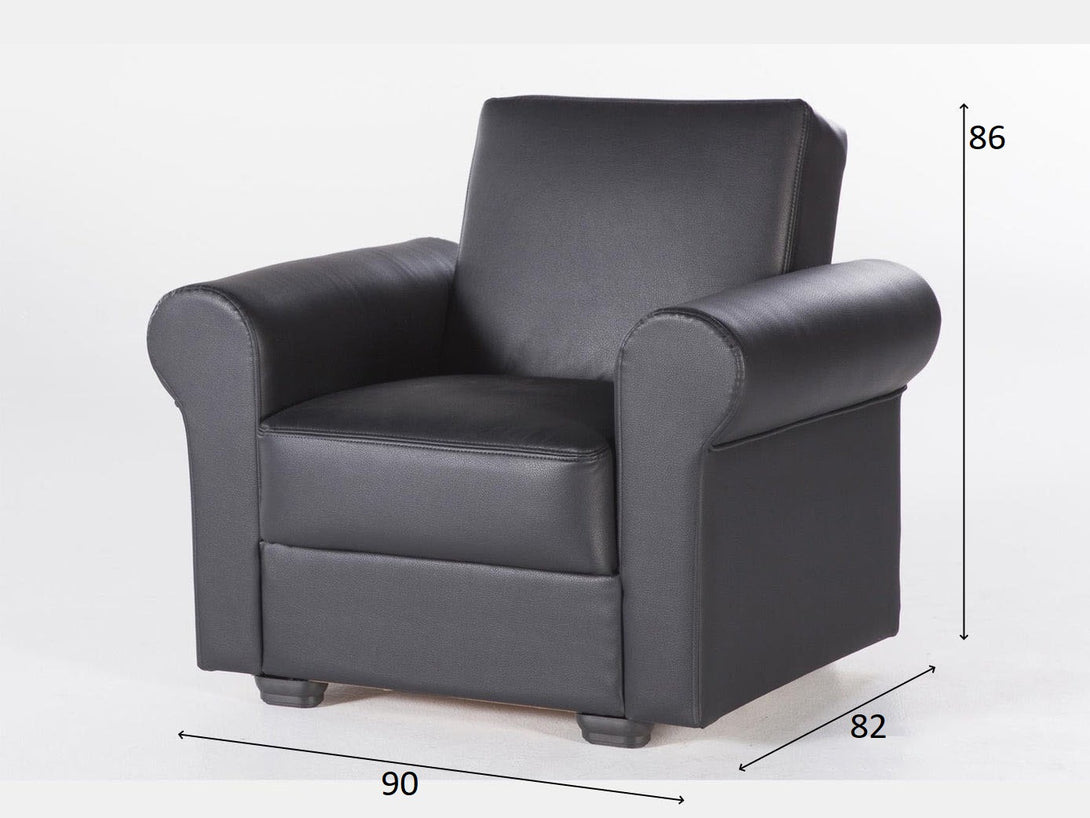 Floris Living Room Leather Sofa Set - Premium leather sofa with elegant design