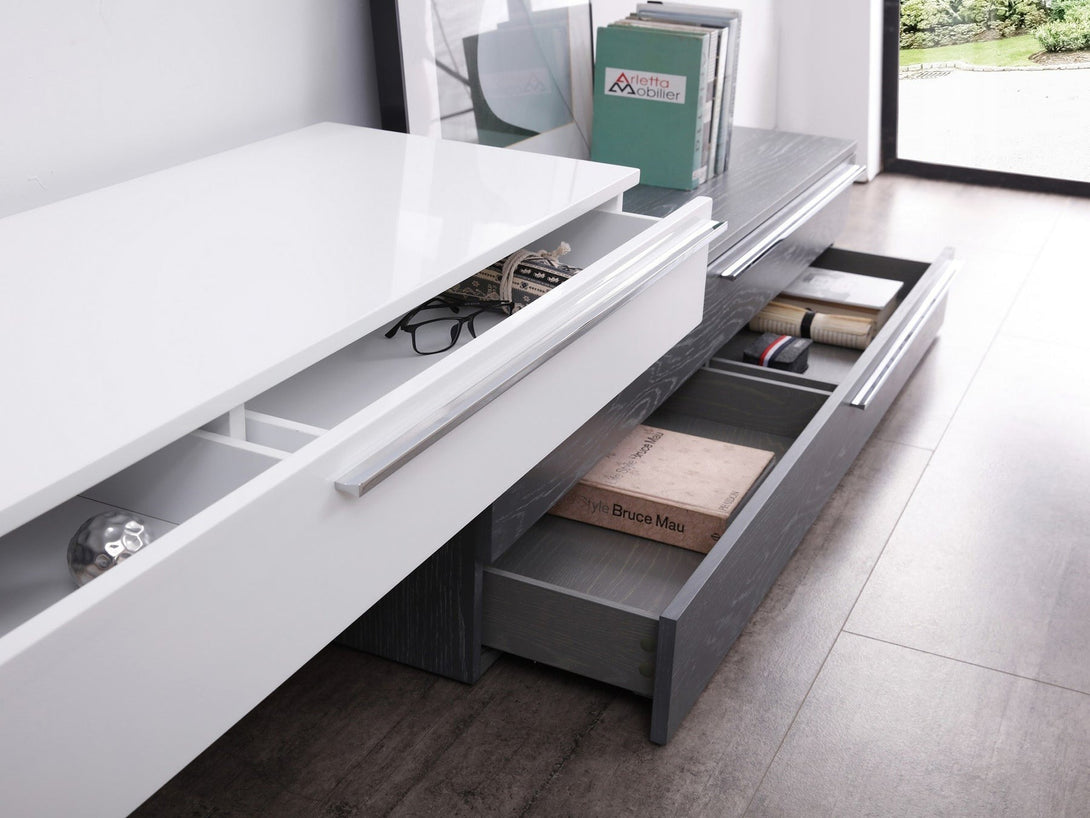 Hudson 101.3" Wide 3 Drawer TV Stand | Stylish & Spacious TV Unit