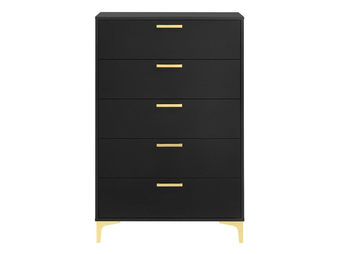 Kendall 5 Drawer Chest with elegant design and spacious storage for bedrooms