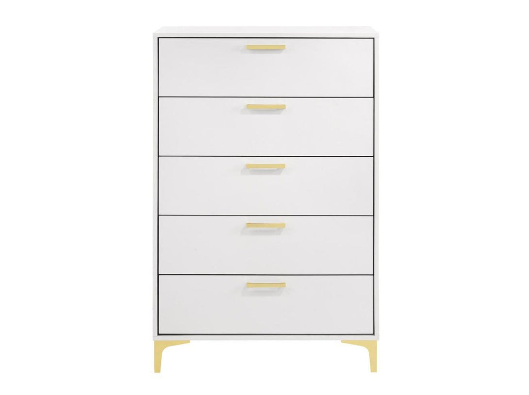 Kendall 5 Drawer Chest with elegant design and spacious storage for bedrooms