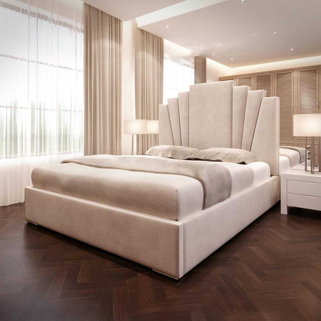 Lincoln Art Deco Bed with geometric patterns and bold, stylish design