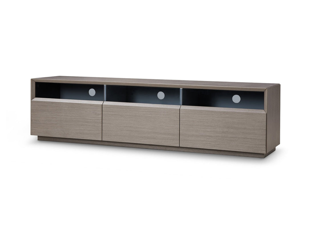 Lisa 70.8 Inch Wide TV Stand with 3 Drawers in a Modern Living Room Setting