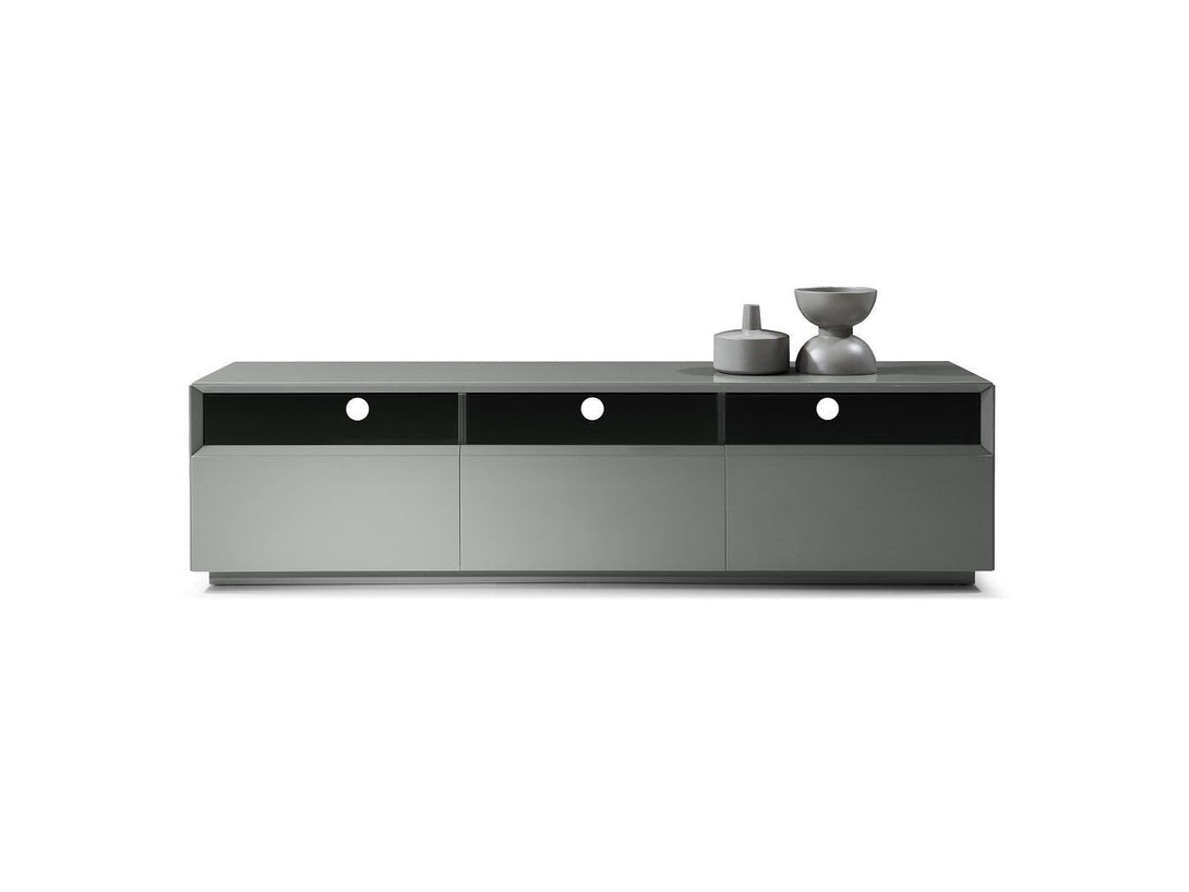 Lisa 70.8 Inch Wide TV Stand with 3 Drawers in a Modern Living Room Setting