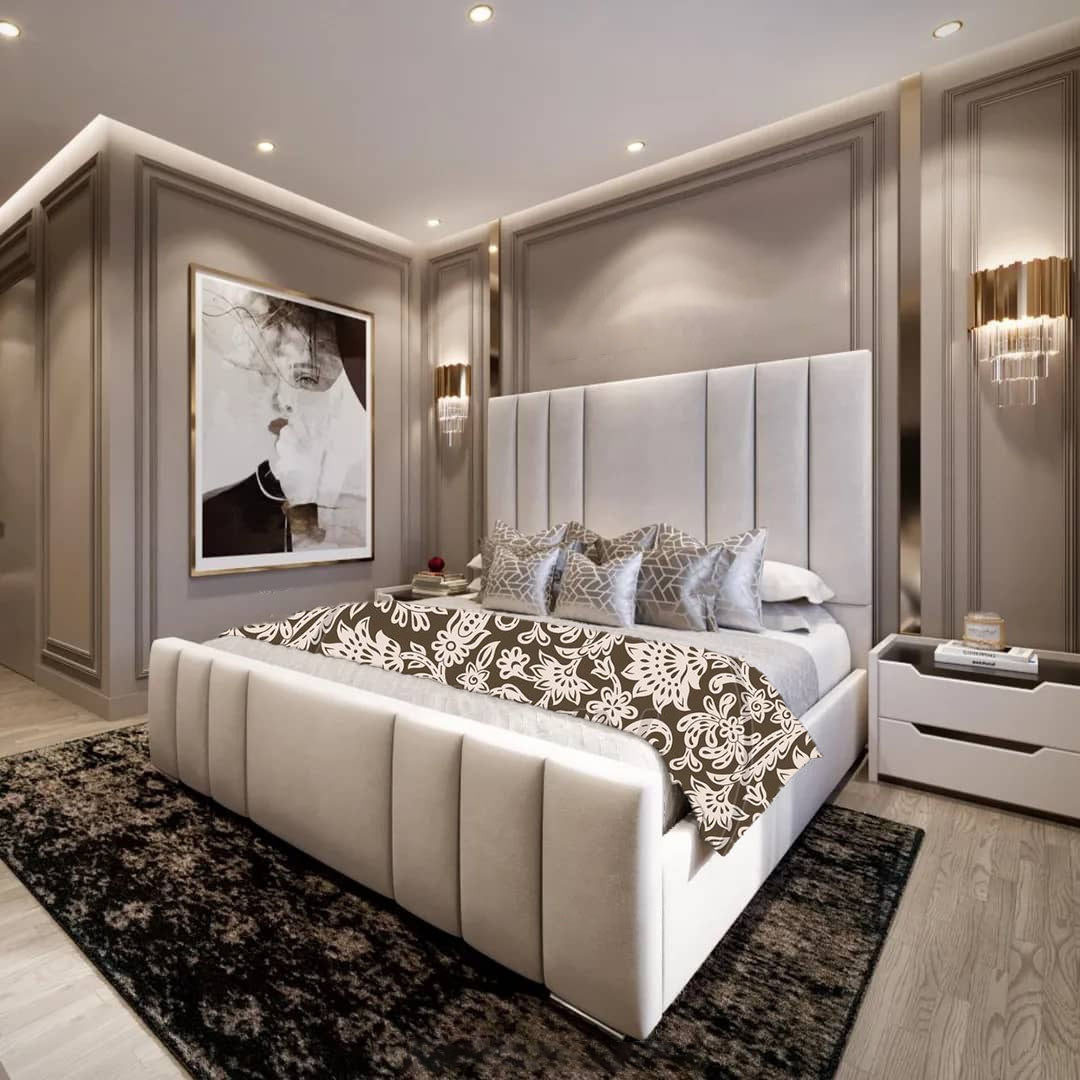 Lisbon Bed with sleek lines and modern, minimalist design
