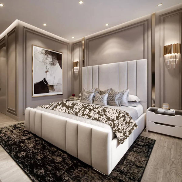 Lisbon Bed with sleek lines and modern, minimalist design