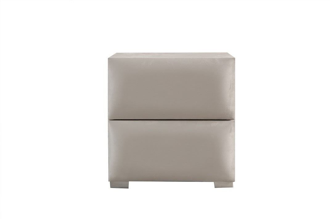 Lucca Base Headboard Set with high headboard, minimalist design, and storage base