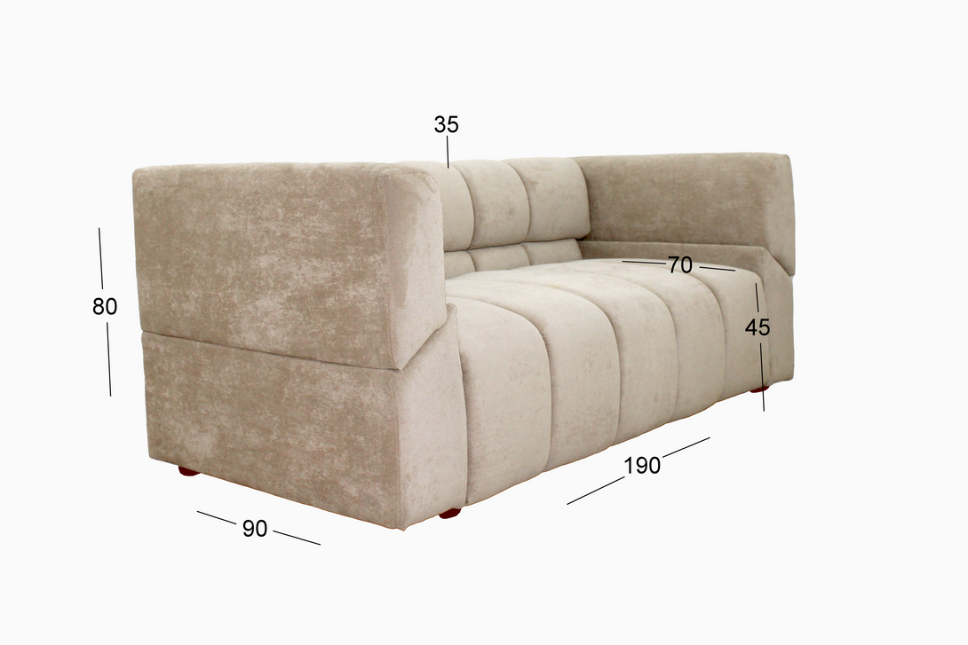 Luisa Sofa Set by Timber Land Furniture - Elegant Design and Unmatched Comfort for Living Rooms