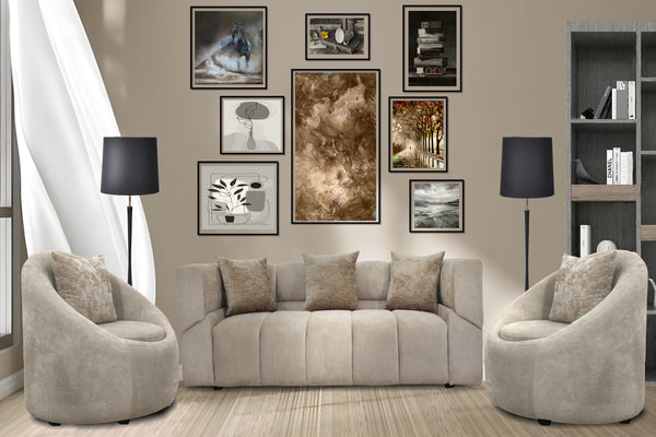 Luisa Sofa Set by Timber Land Furniture - Elegant Design and Unmatched Comfort for Living Rooms