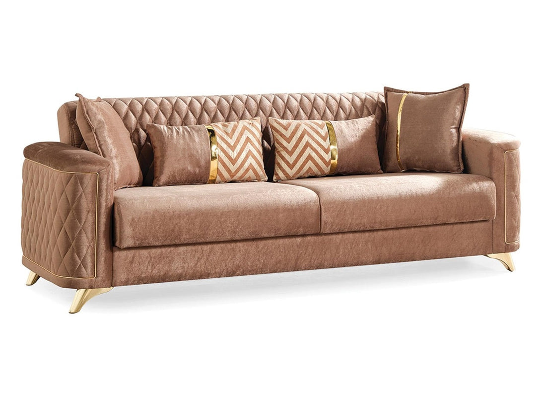 Luna Gala Living Room Set with modern design, durable wooden frame, and plush cushions.