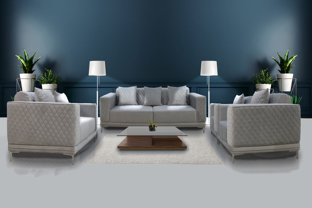 Macie Sofa Set by Timber Land Furniture - Modern Comfort and Robust Design for Living Rooms