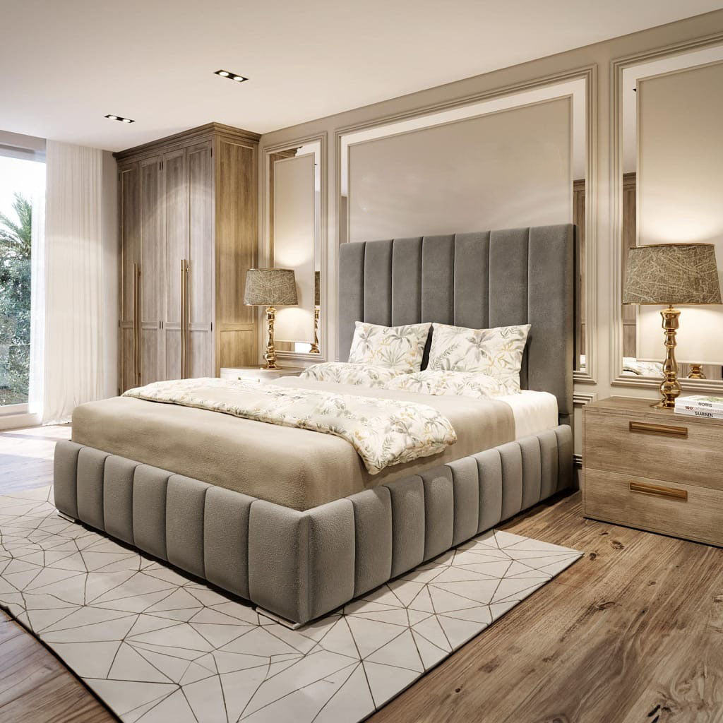 Madrid Bed Frame with sleek lines and minimalist design