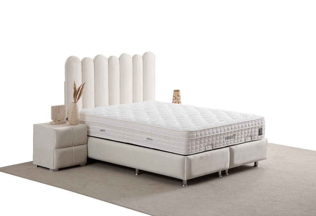 Magnum Base Headboard Set with minimalist design, soft headboard, and durable base