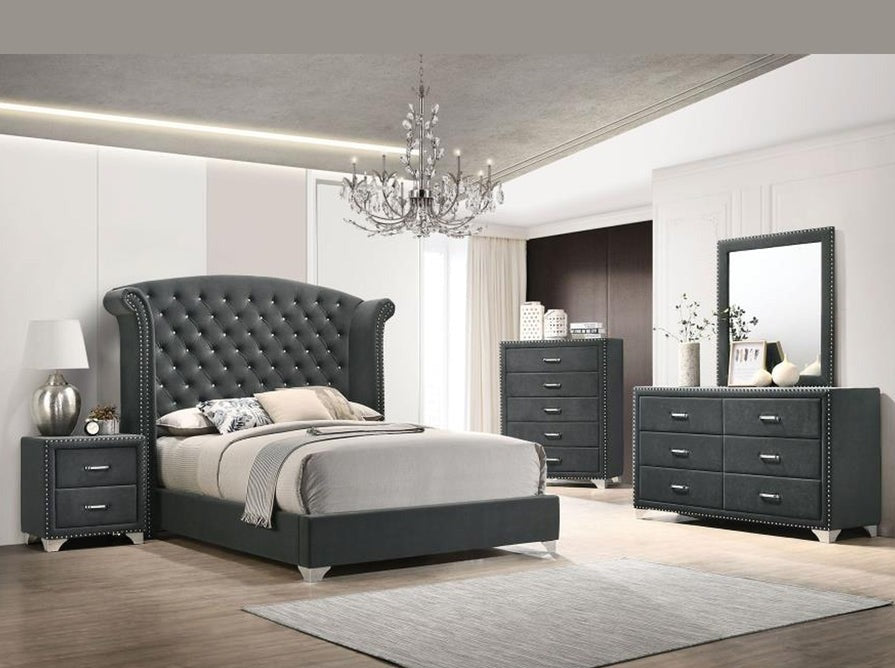 Melody 5 Drawer Chest with modern design and spacious storage for bedrooms
