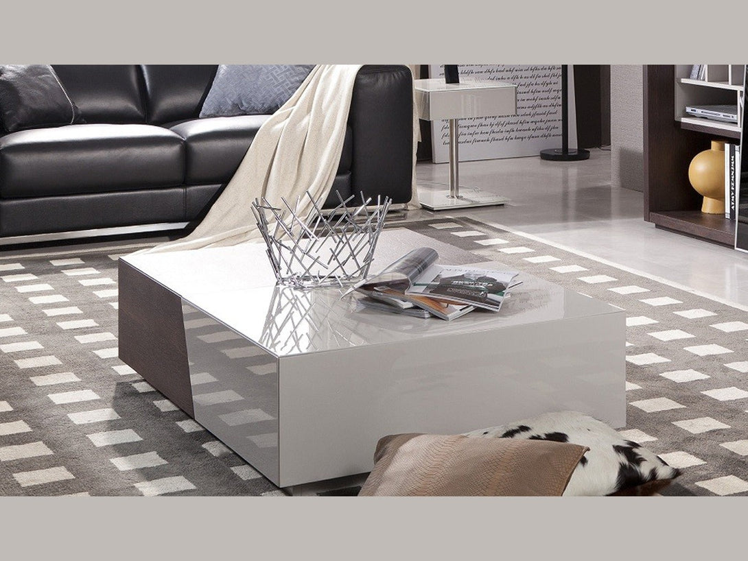 Modern Coffee Table with wooden and metal accents for contemporary living room