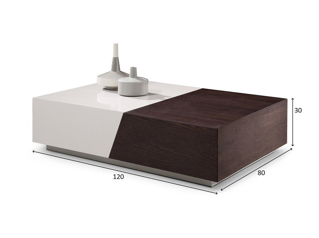 Modern Coffee Table with wooden and metal accents for contemporary living room