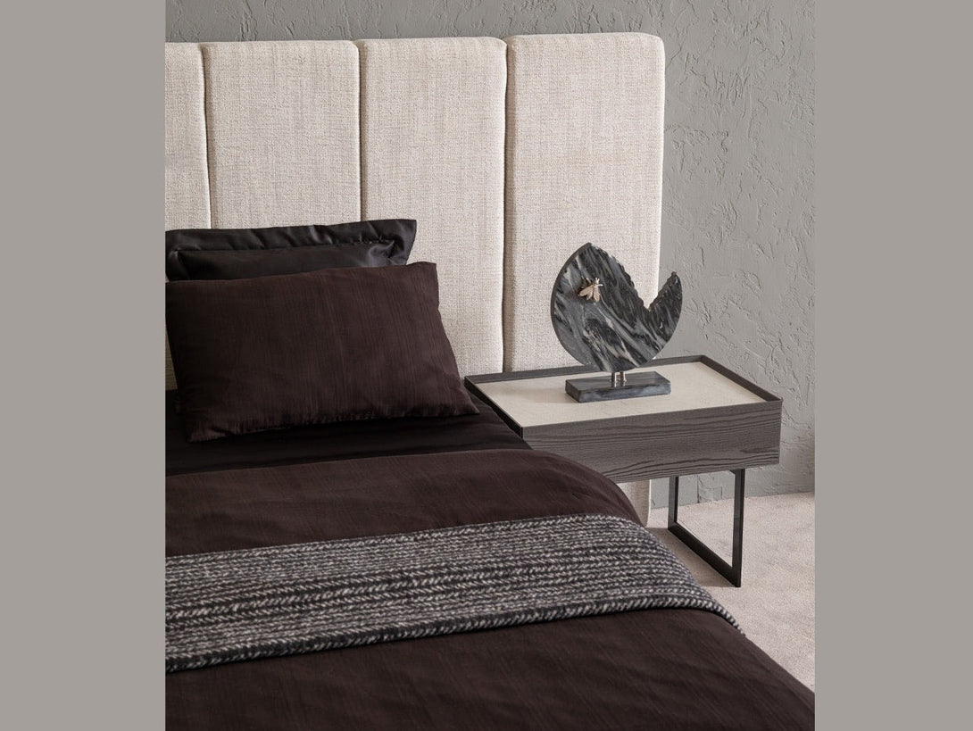 Monacon Bedroom Set with bed, wardrobe, and bedside tables - Timber Land Furniture
