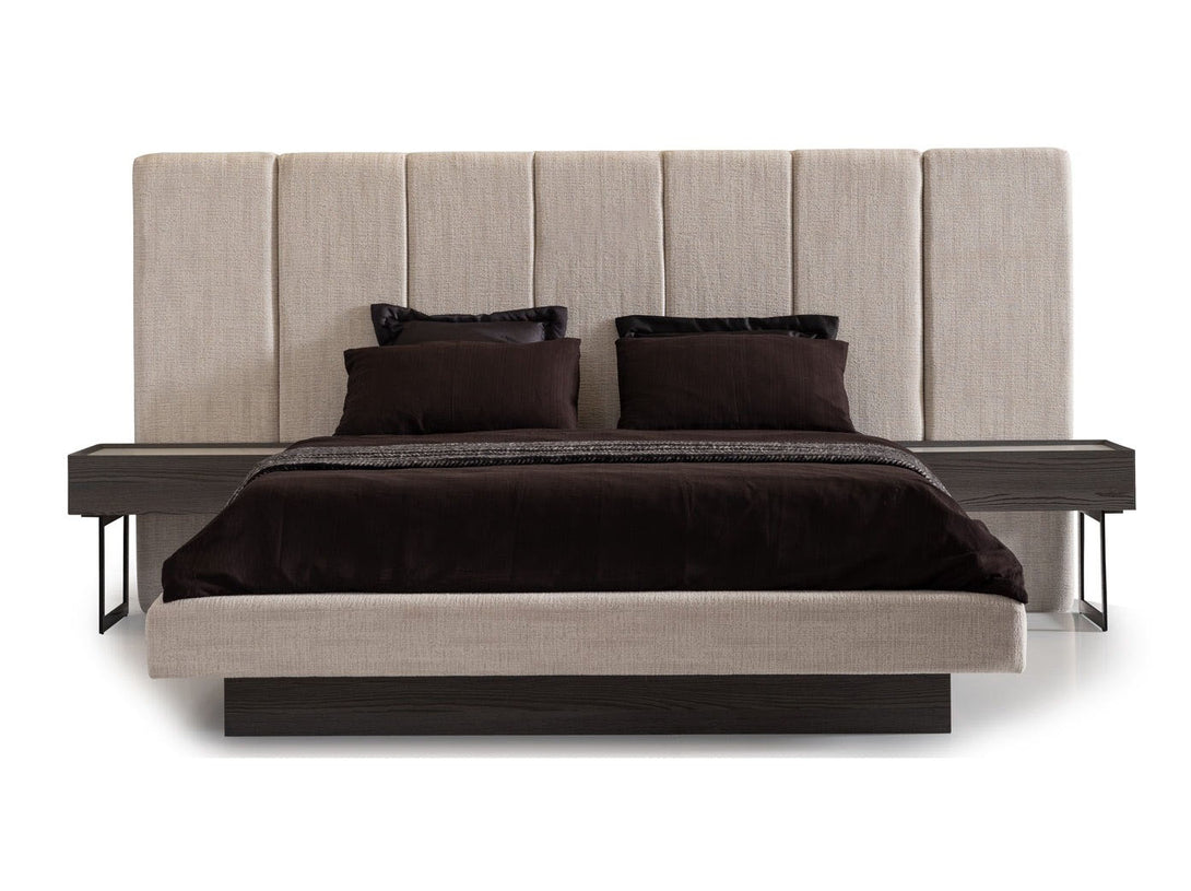 Monacon Bedroom Set with bed, wardrobe, and bedside tables - Timber Land Furniture