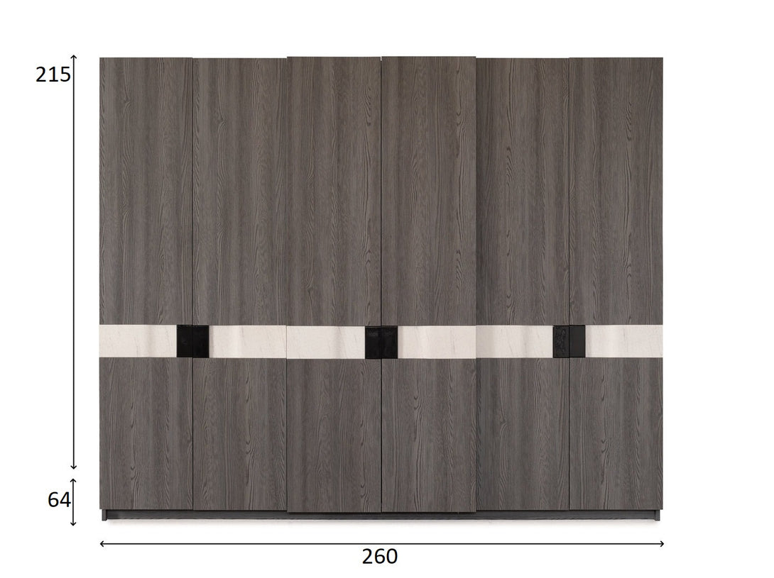 Monacon Bedroom Set with bed, wardrobe, and bedside tables - Timber Land Furniture