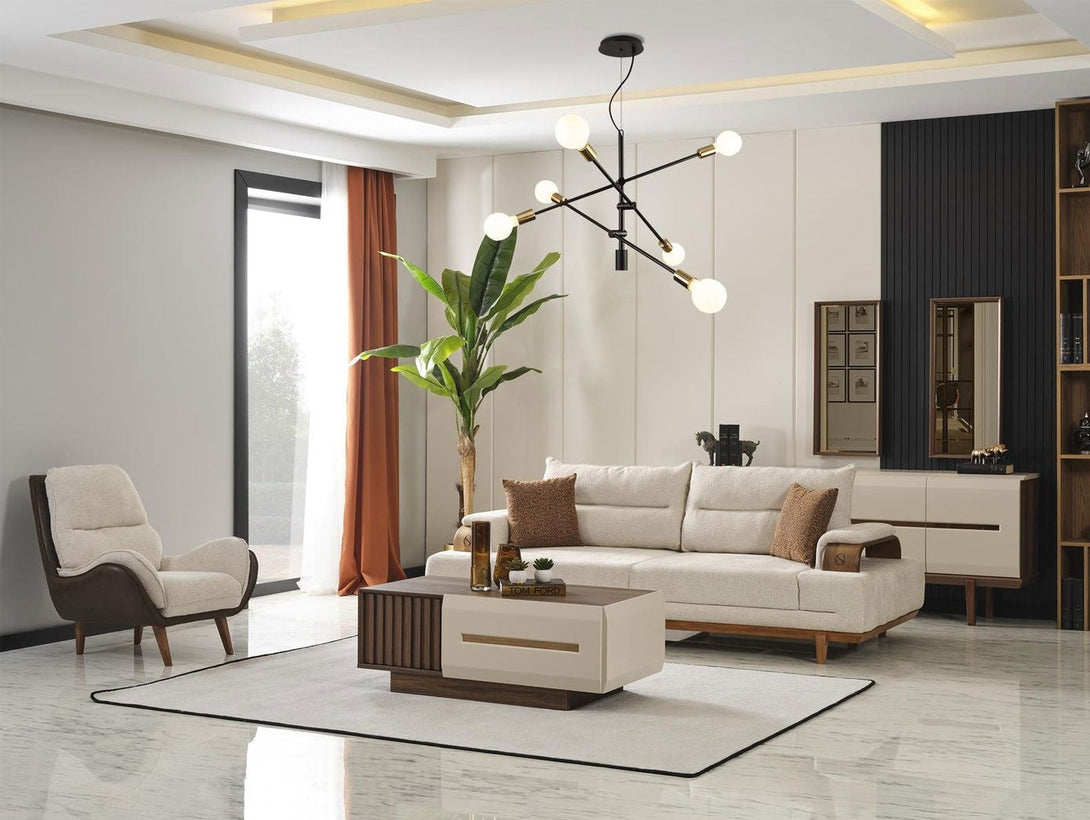 Monza Coffee Table with extra storage shelf, perfect for modern living rooms