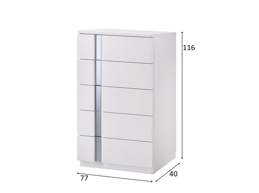 Palermo Bedroom Set with modern bed, wardrobe, and bedside tables - Timber Land Furniture