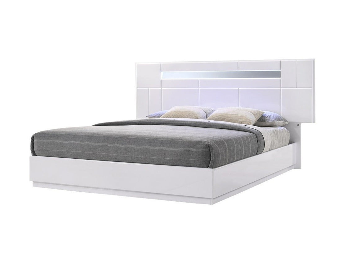 Palermo Bedroom Set with modern bed, wardrobe, and bedside tables - Timber Land Furniture