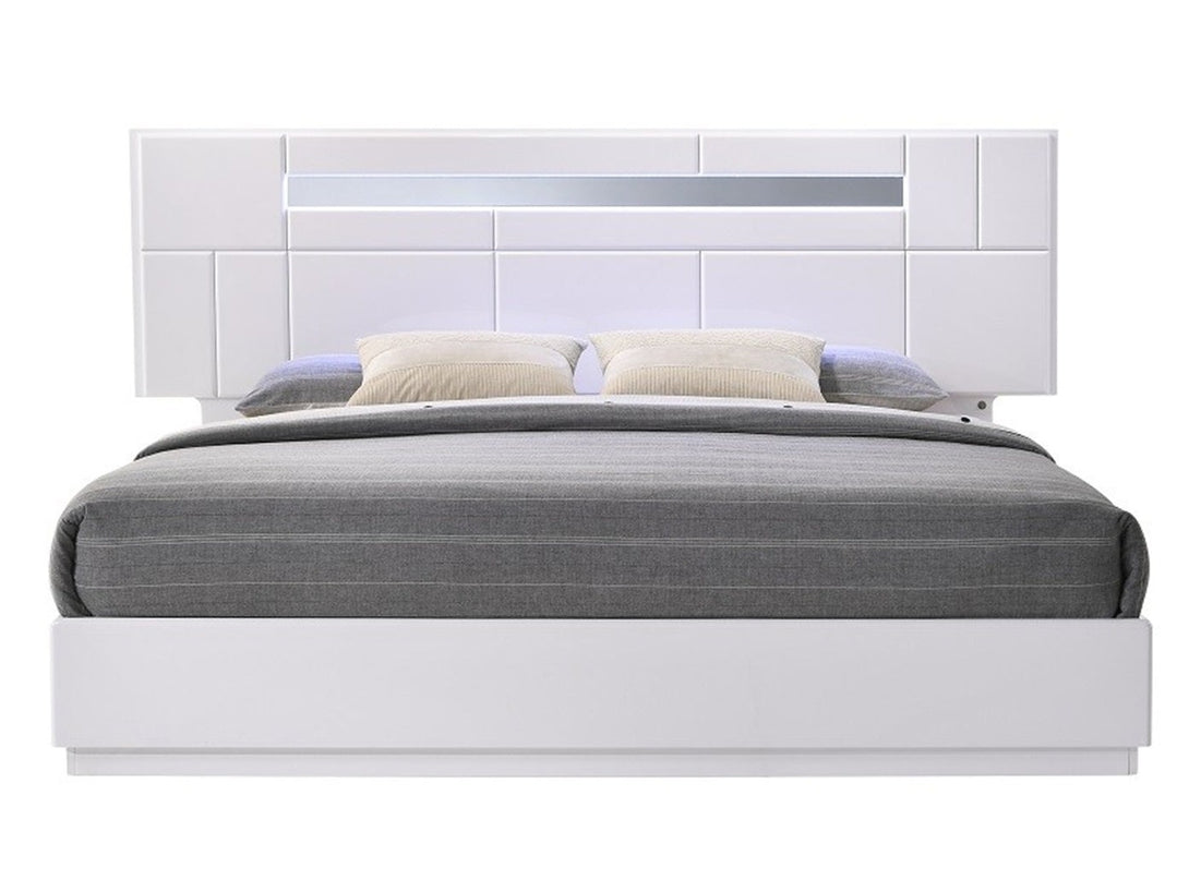 Palermo Bedroom Set with modern bed, wardrobe, and bedside tables - Timber Land Furniture