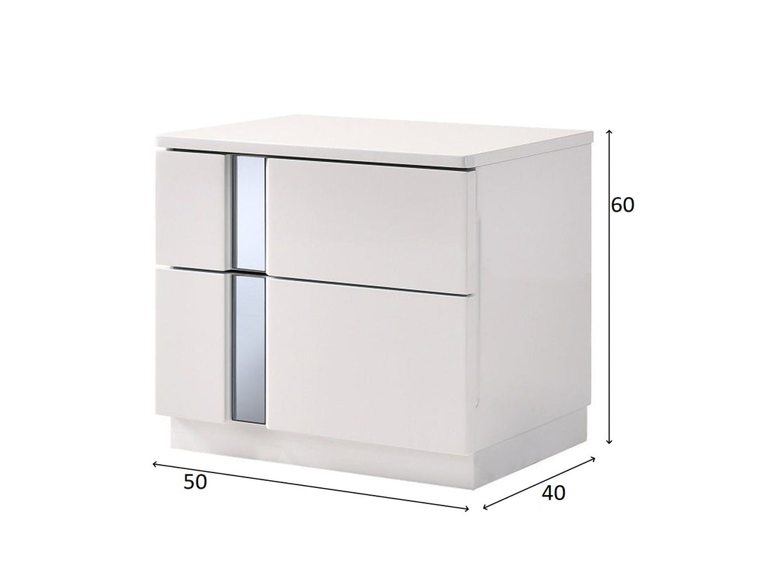 Palermo Bedroom Set with modern bed, wardrobe, and bedside tables - Timber Land Furniture